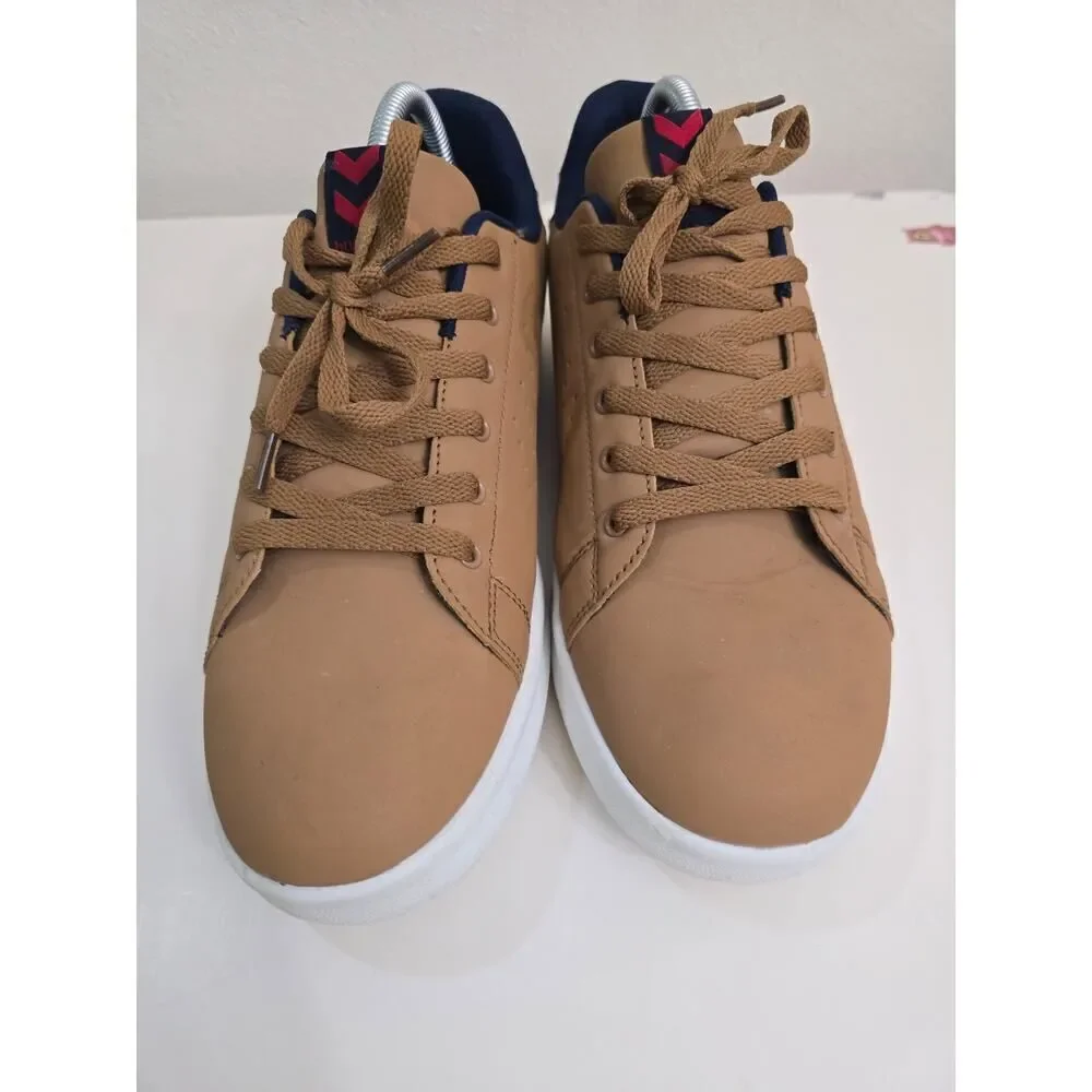 Hummel Casual Sneakers Tan Low Top Lace-Up  Men's Size 9 Modern